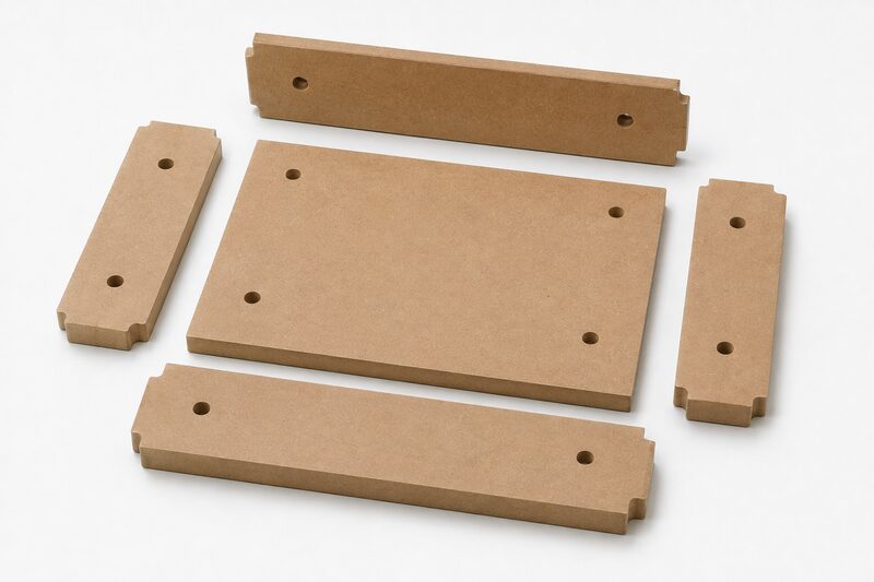 MDF parts in a box